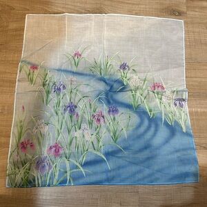 Vintage Sheer Floral Scarf New
